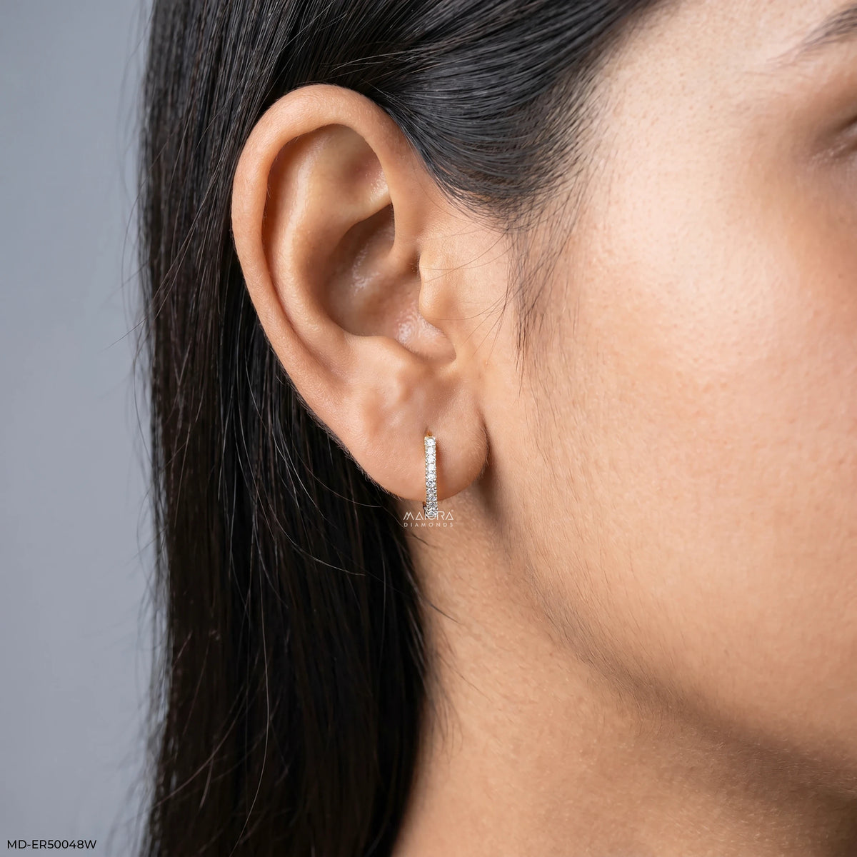 Hexa Shine Diamond Bali Earrings