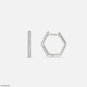 Hexa Shine Diamond Bali Earrings