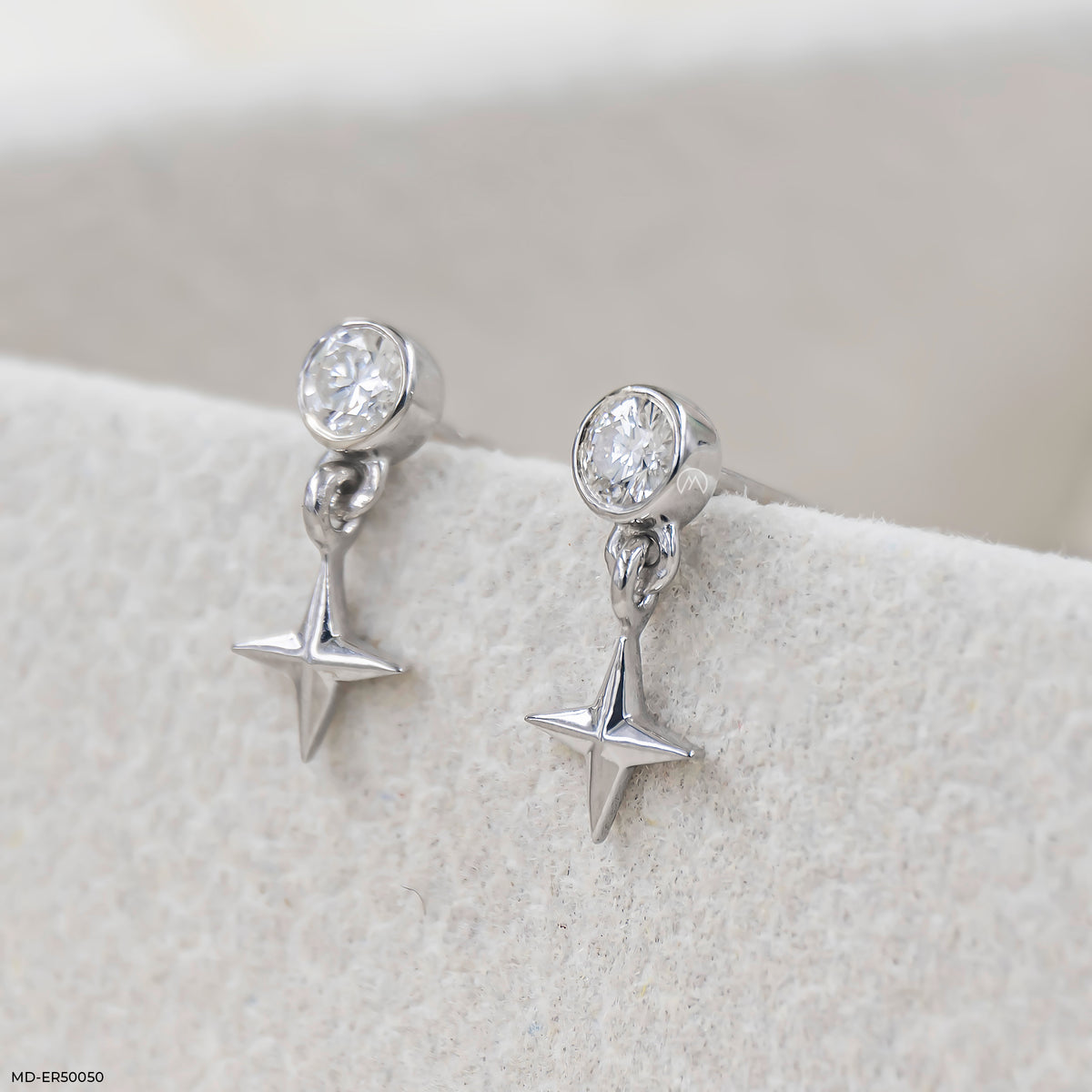 Shimmer Drops Lab Diamond Earrings