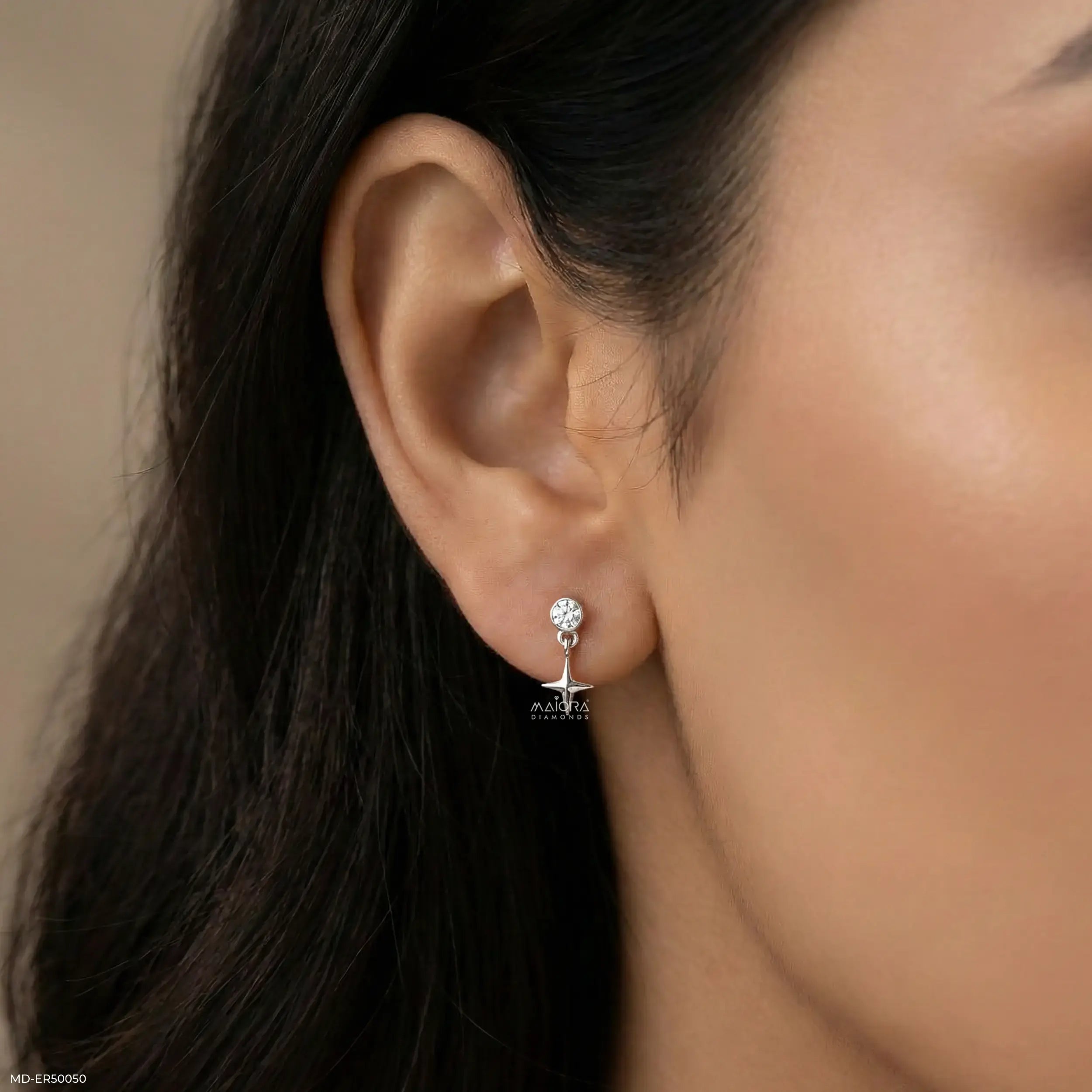 Shimmer Drops Lab Diamond Earrings