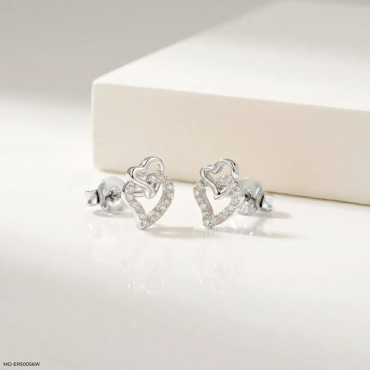 Tiny Bunny Diamond Studs Earrings