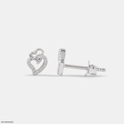 Tiny Bunny Diamond Studs Earrings