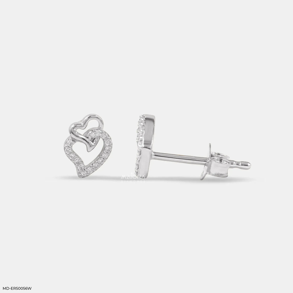 Tiny Bunny Diamond Studs Earrings