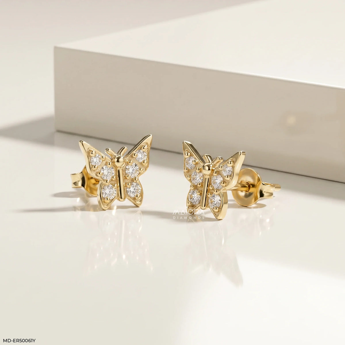 Petite Fly Diamond Studs Earrings