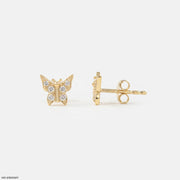 Petite Fly Diamond Studs Earrings