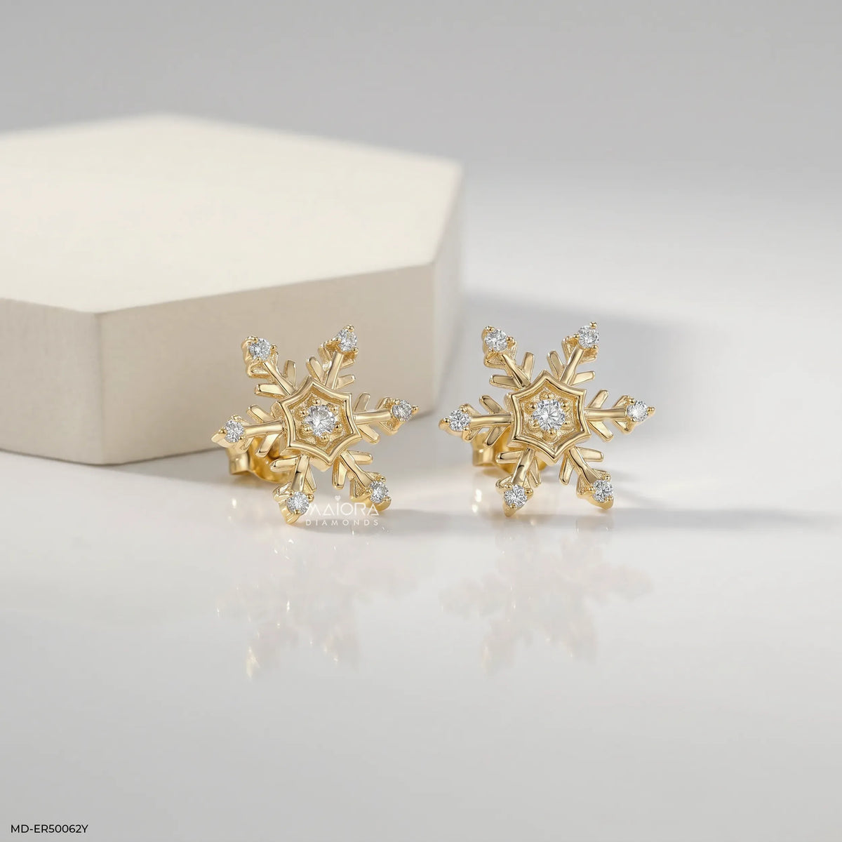 Winter Star Diamond Studs Earrings