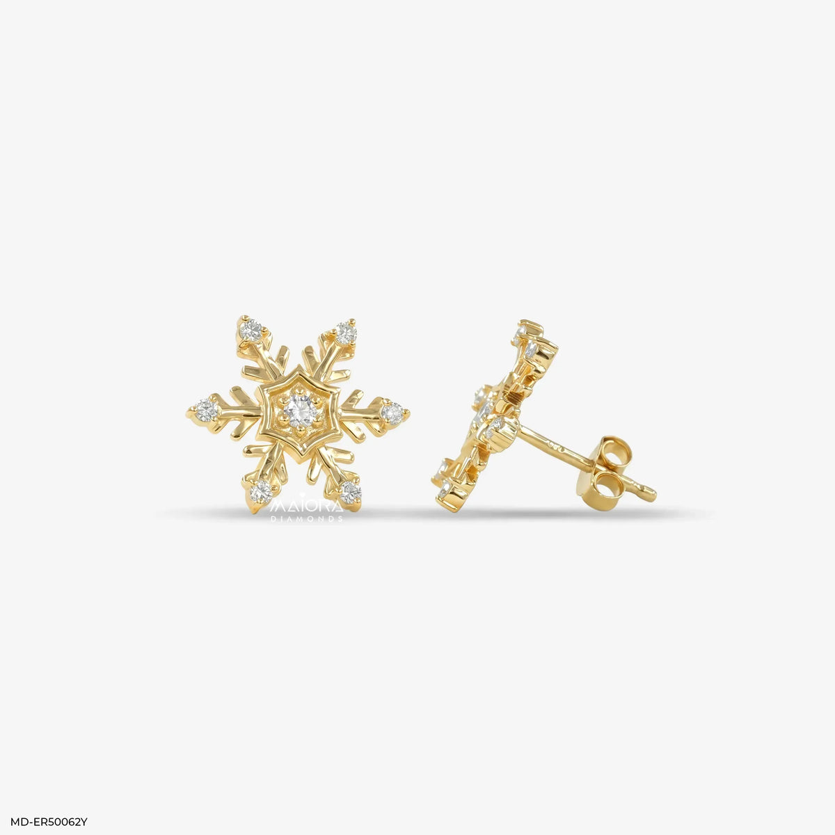Winter Star Diamond Studs Earrings