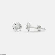 Flower Diamond Studs Earrings