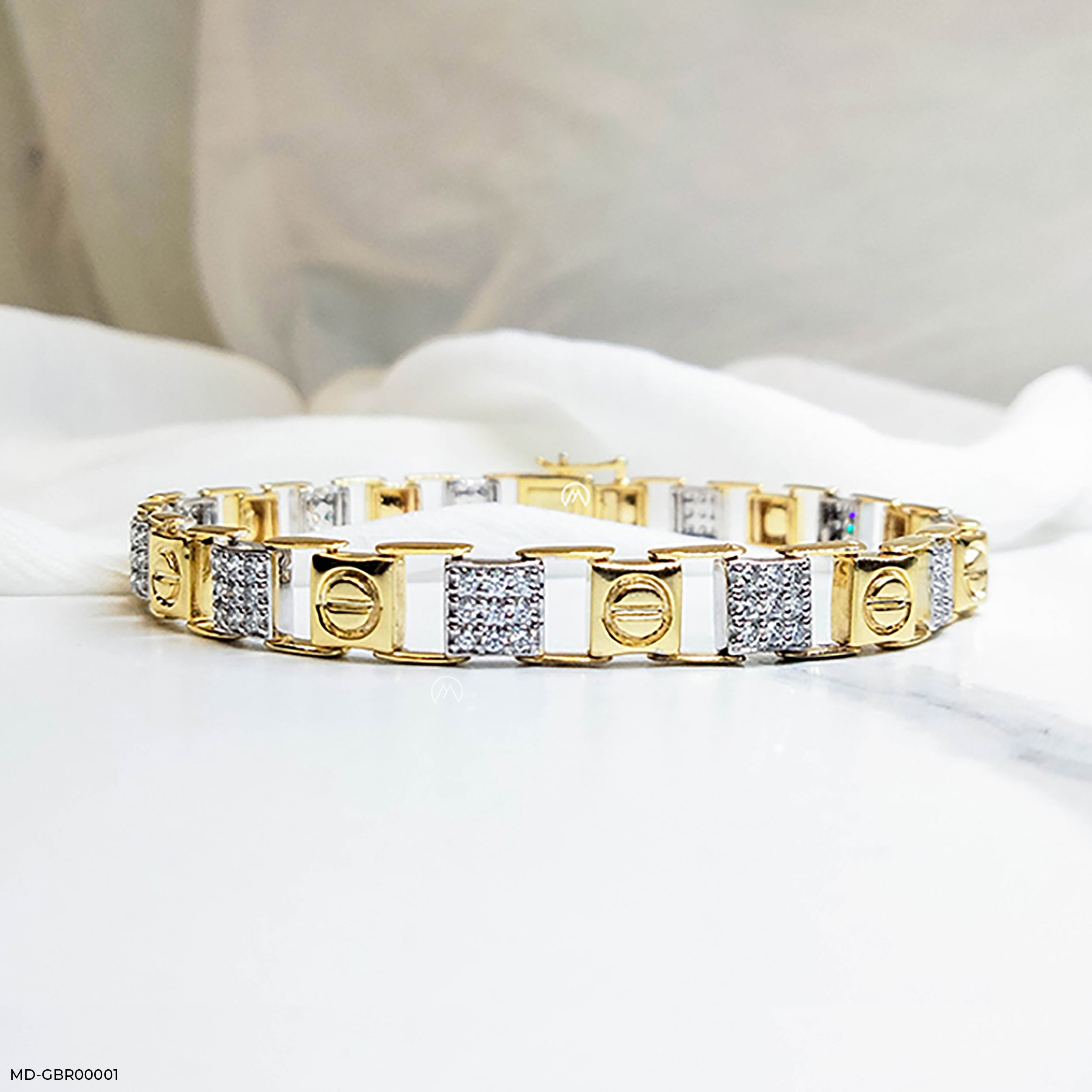 Stunning Men's Bracelets 9K Yellow Gold