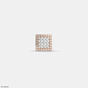 Vertex Diamond Mens Stud Earring 9K Rose Gold