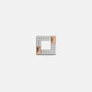 Cohesion Diamond Mens Stud Earring 9K Rose Gold