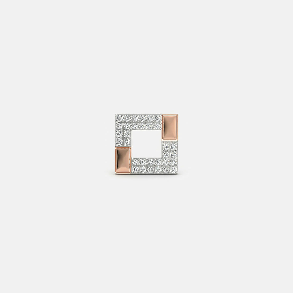 Cohesion Diamond Mens Stud Earring