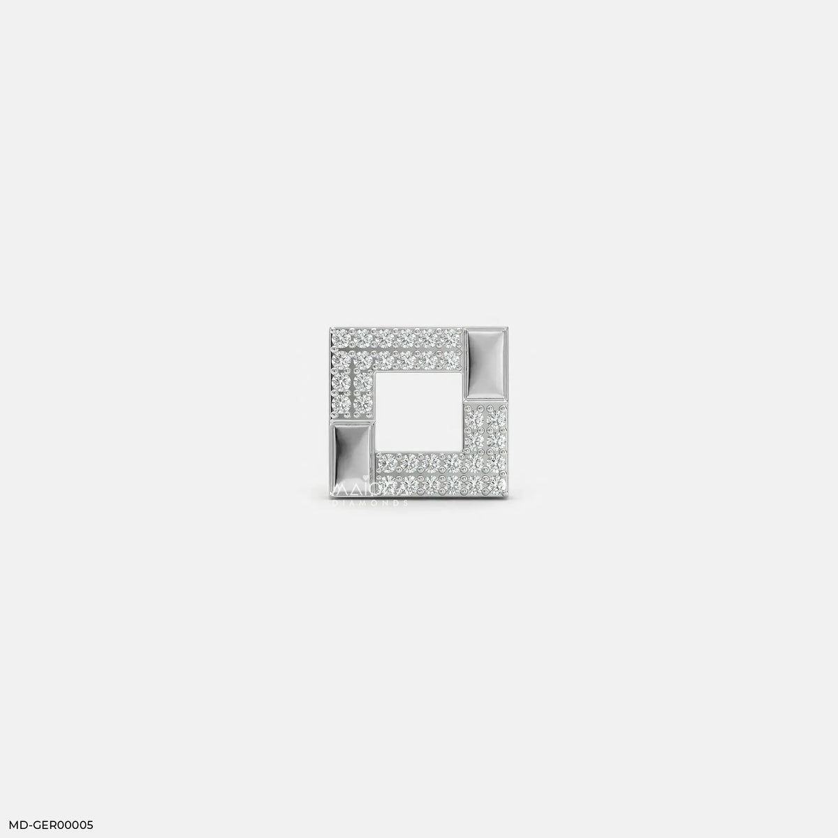 Cohesion Diamond Mens Stud Earring