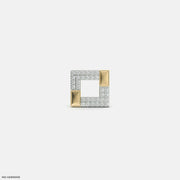 Cohesion Diamond Mens Stud Earring 14K Yellow Gold
