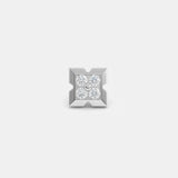 Geomatric Diamond Mens Stud Earring Platinum 950