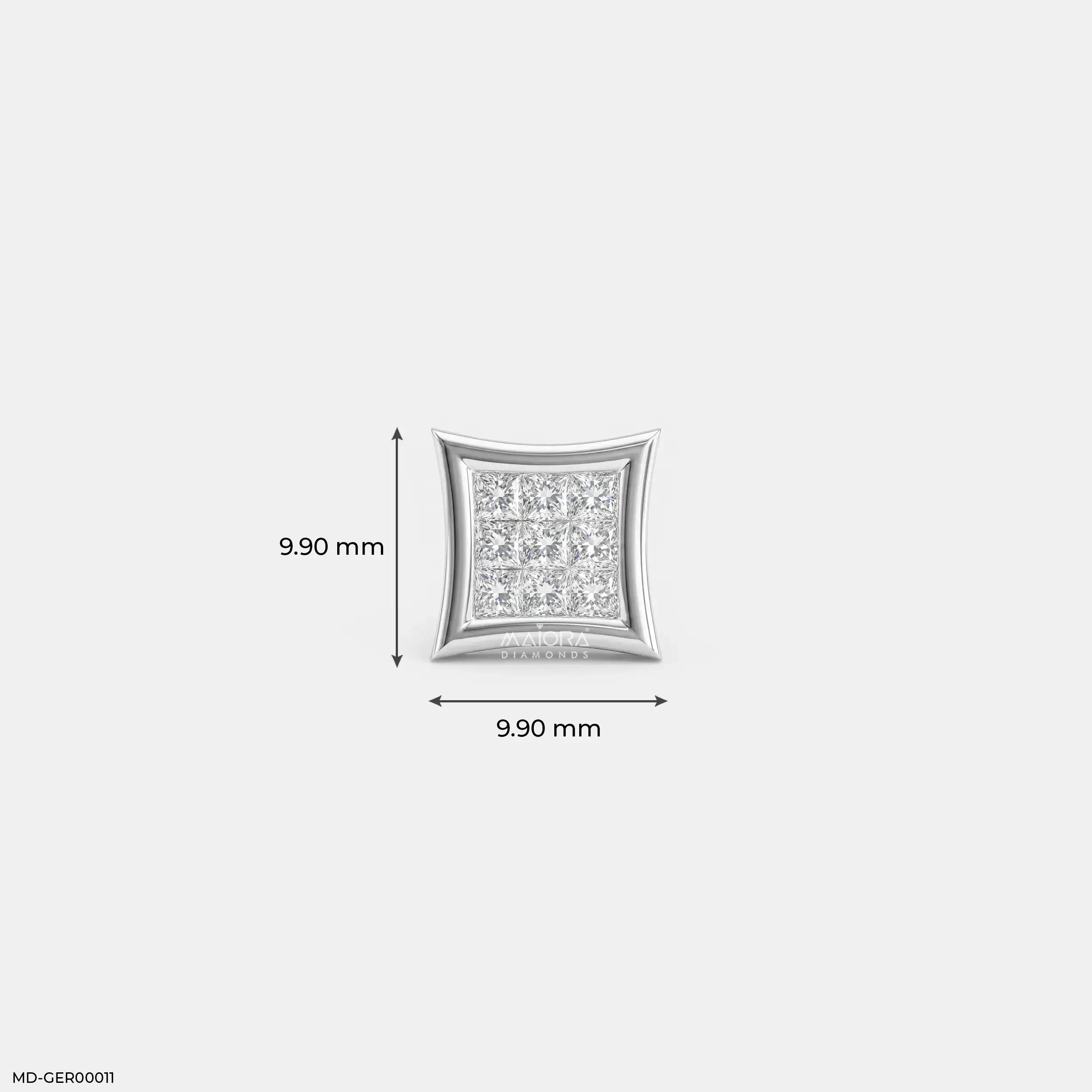 Stardom Diamond Mens Stud Earring 9K Yellow Gold