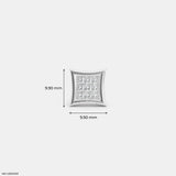 Stardom Diamond Mens Stud Earring Platinum 950