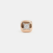 Polaris Star Diamond Mens Stud Earring 14K Rose Gold