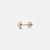 Polaris Star Diamond Mens Stud Earring 18K Rose Gold