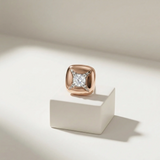 Polaris Star Diamond Mens Stud Earring 18K Rose Gold