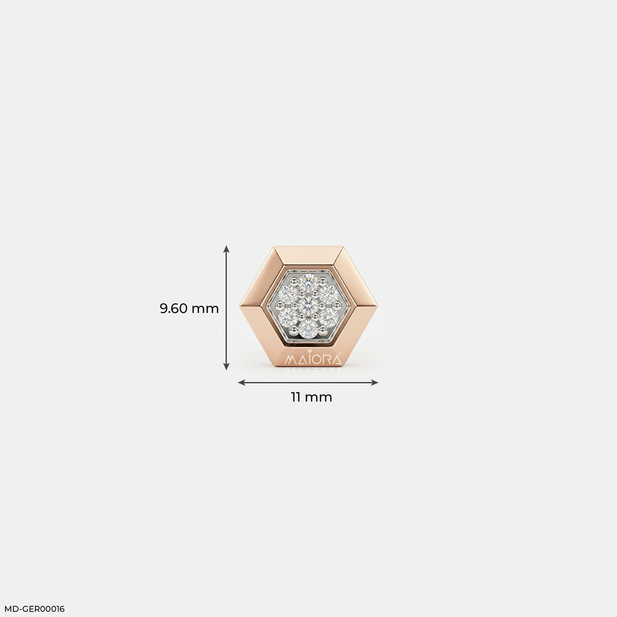Imperial Hexa Diamond Mens Stud