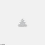 Trigon Glow Diamond Mens Stud Earring Platinum 950