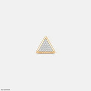Trigon Glow Diamond Mens Stud Earring 9K Yellow Gold