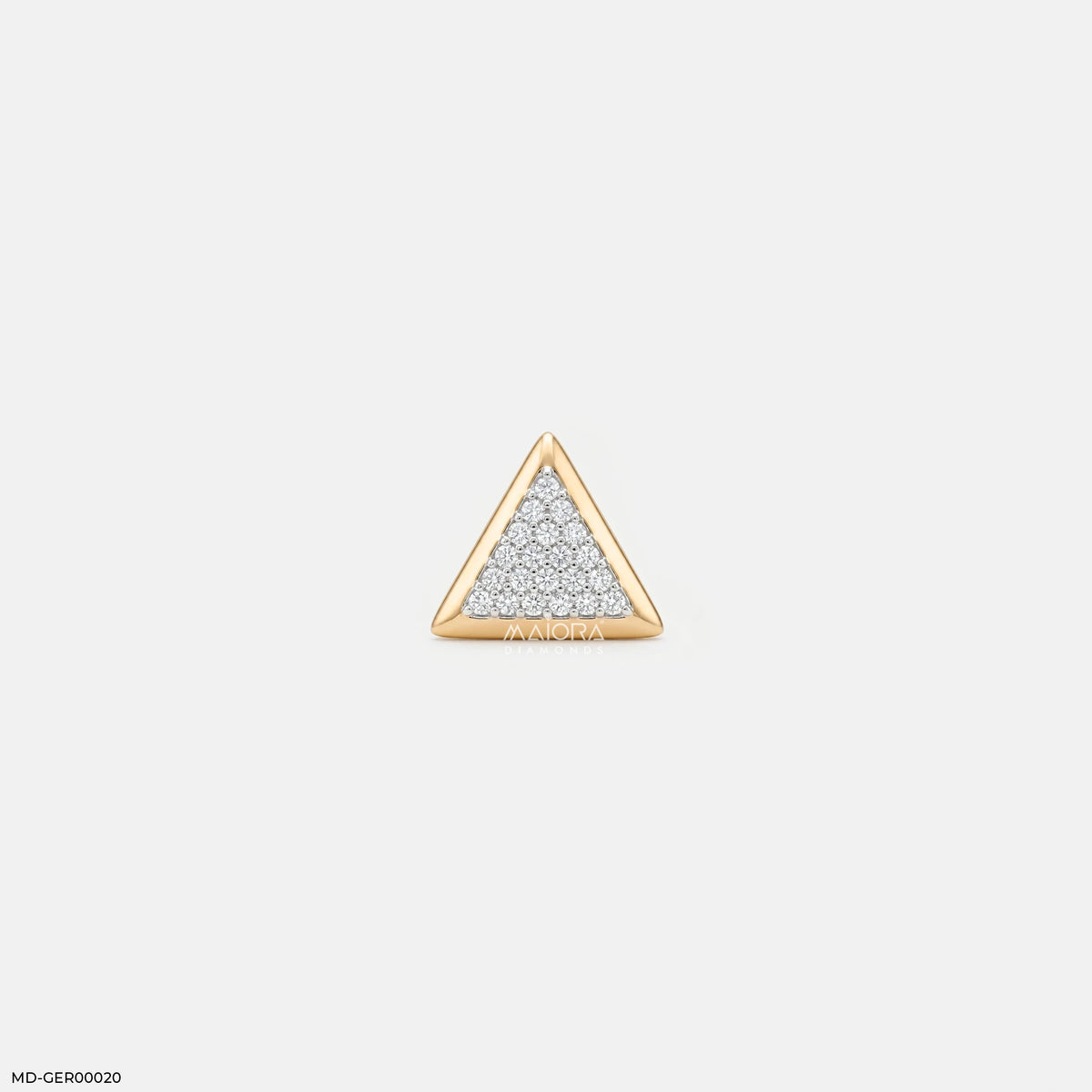 Trigon Glow Diamond Mens Stud Earring
