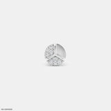 Y Axis Diamond Mens Stud Earring 9K White Gold
