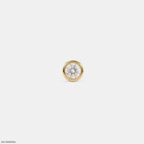 Solus Round Diamond Mens Stud Earring 9K White Gold
