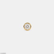 Solus Round Diamond Mens Stud Earring