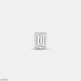 Essential Emerald Mens Stud Earring Platinum 950
