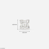 Empire Solitaire Diamond Mens Stud Earrings 9K Yellow Gold