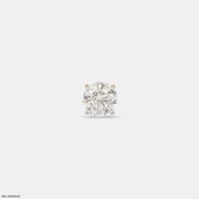 Minimalistic Solitaire Diamond Mens Stud Earring 9K Yellow Gold