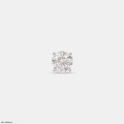 Minimalistic Solitaire Diamond Mens Stud Earring 18K Rose Gold