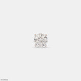 Minimalistic Solitaire Diamond Mens Studs Earrings 9K Rose Gold