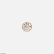 Exclusive Solitaire Diamond Mens Stud Earring 9K Rose Gold