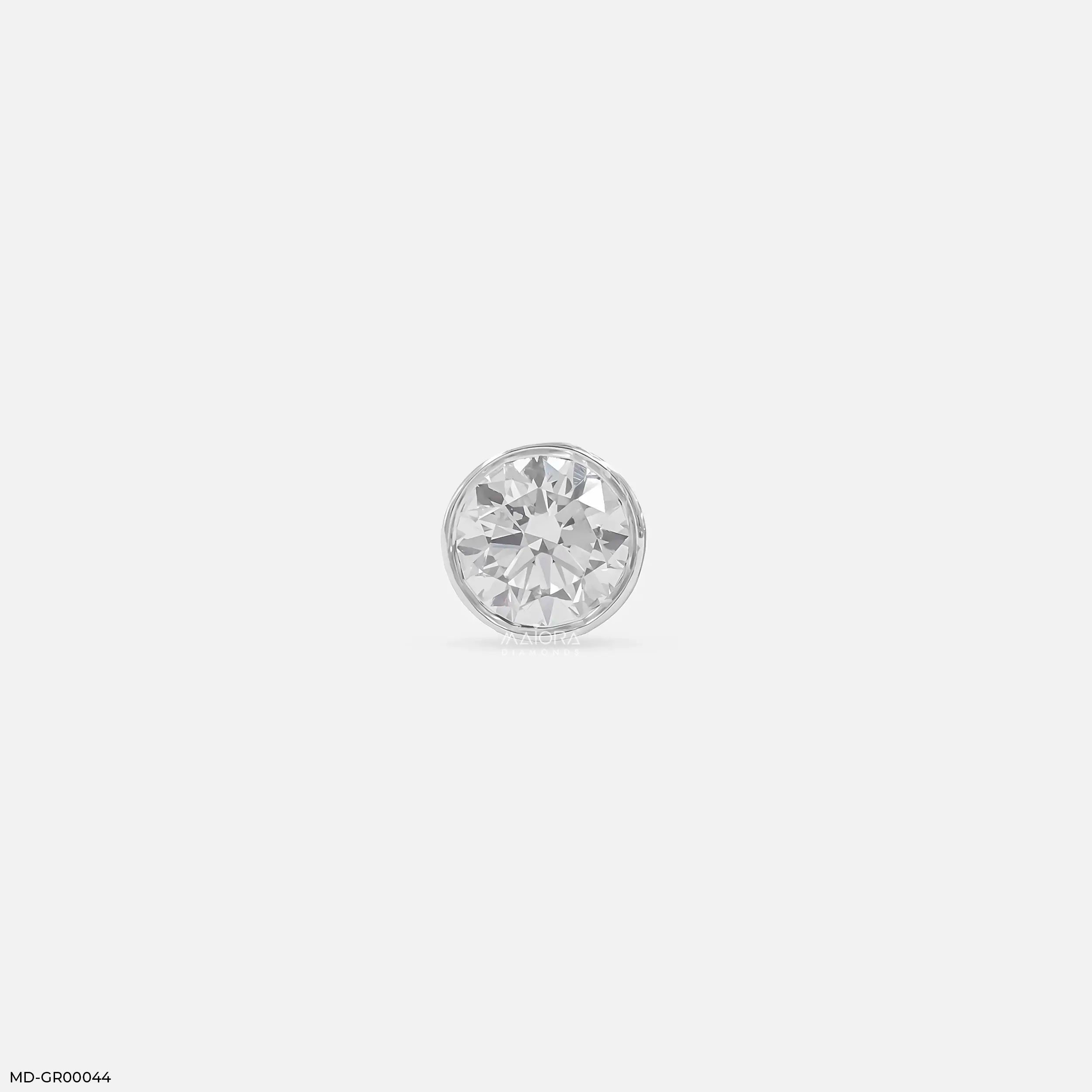 Exclusive Solitaire Diamond Mens Stud Earring 9K Rose Gold