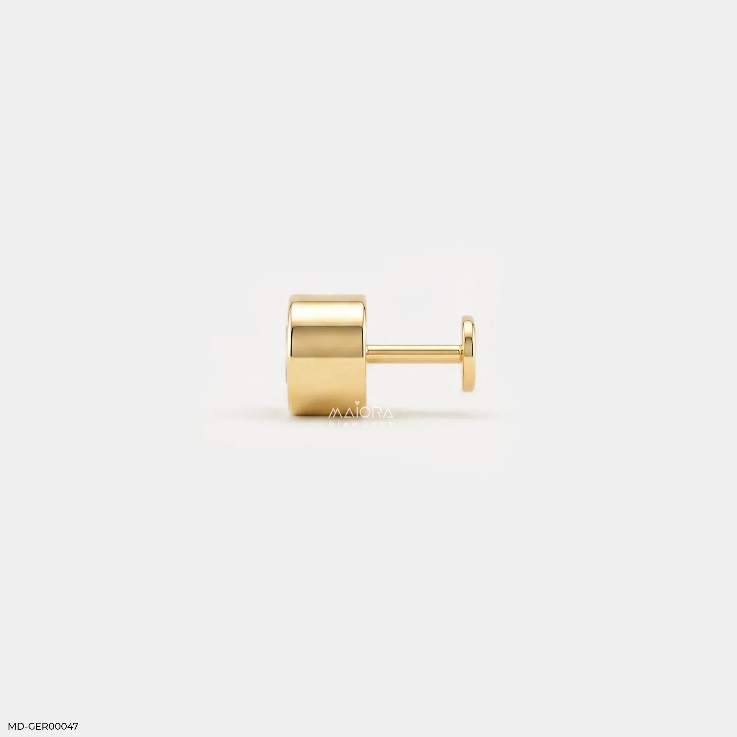 Sparkle Cushion Diamond Mens Stud Earring