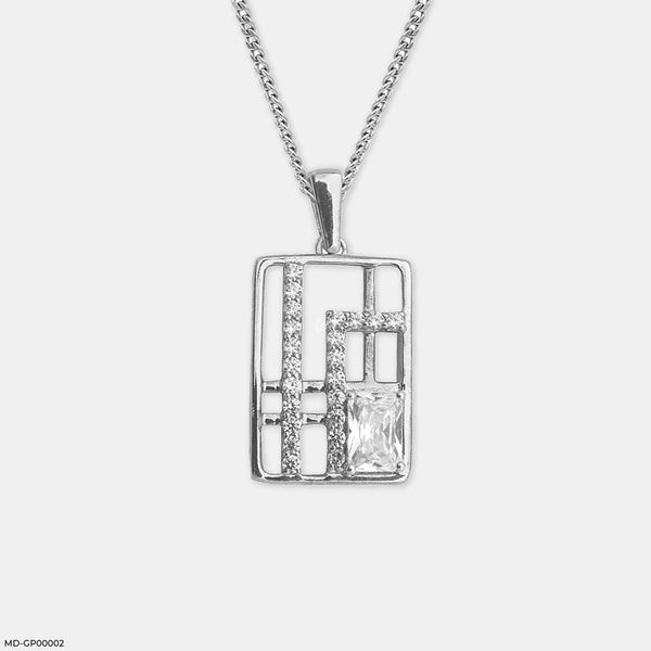 Metropolitan Prism Pendant 14K White Gold