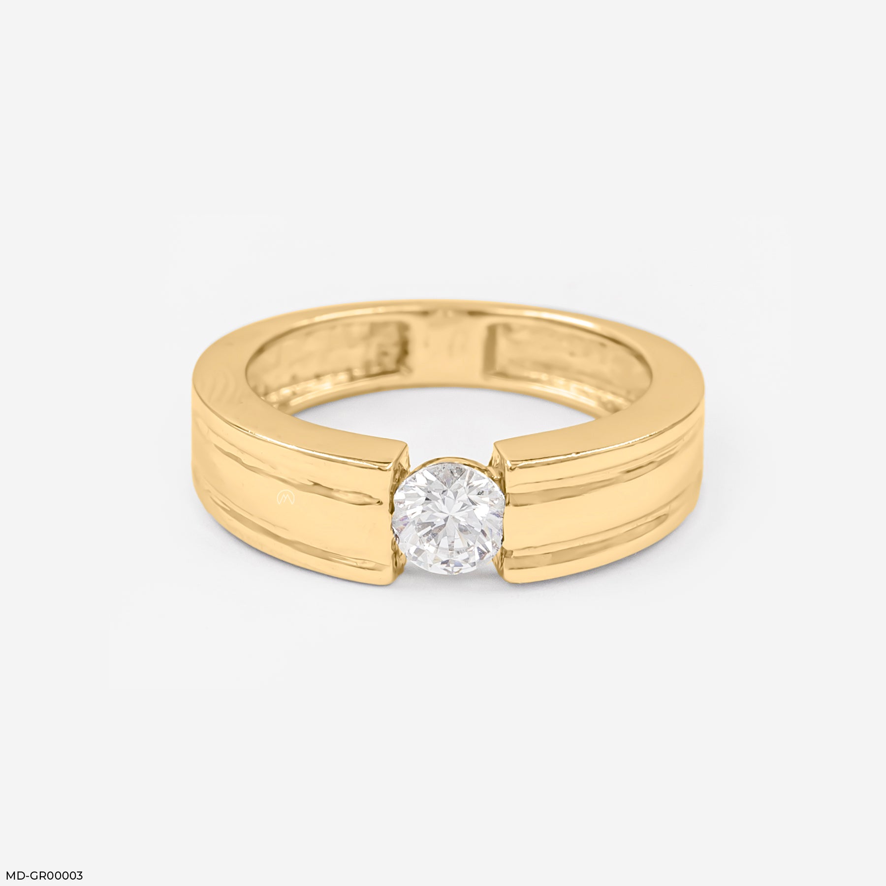 0.50 Carat Solitaire Edward Ring 14K Yellow Gold