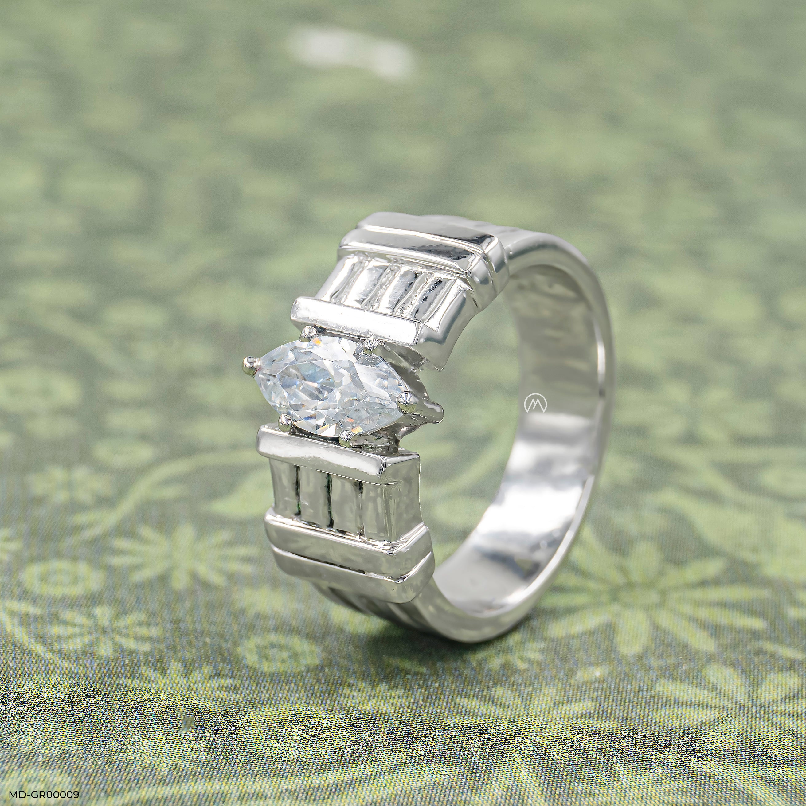 0.75 Carat Marque Solitaire Ring 14K Rose Gold