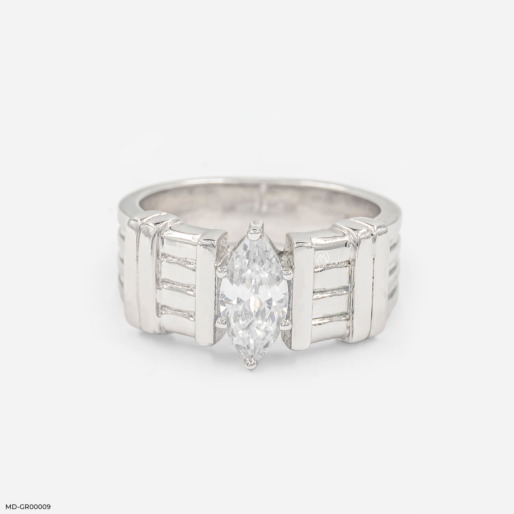 0.75 Carat Marque Solitaire Ring 9K Yellow Gold