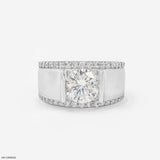 Gent's Diamond Wedding Ring 14K Rose Gold