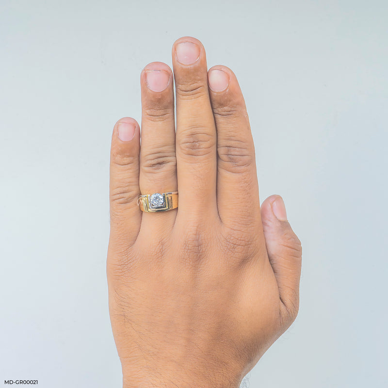 Our Treasure Men's Diamond Ring 14K Rose Gold