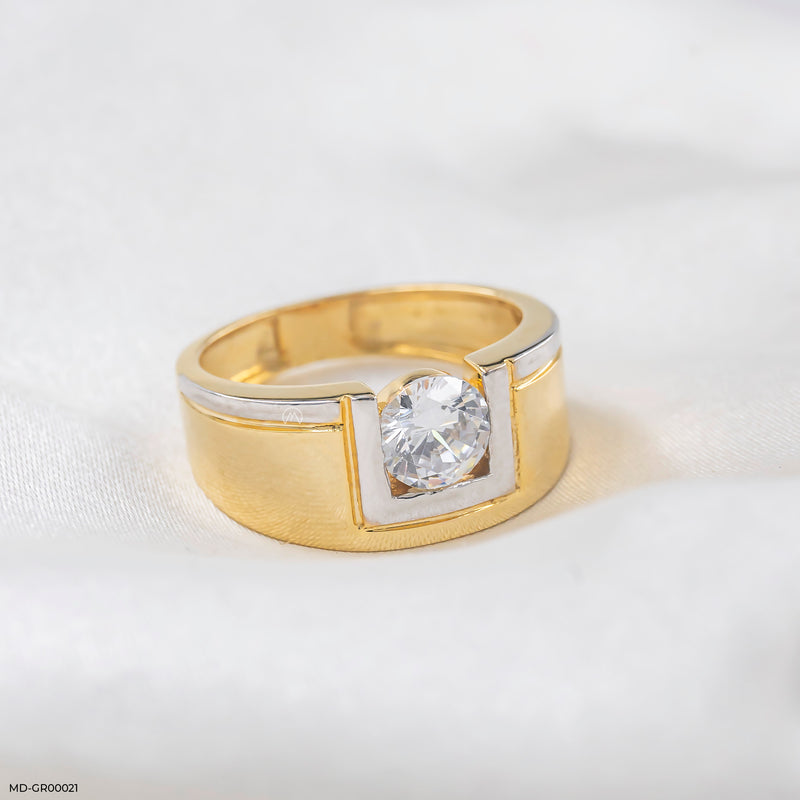 Our Treasure Men's Diamond Ring 14K Rose Gold