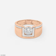 Our Treasure Men's Diamond Ring 14K Rose Gold