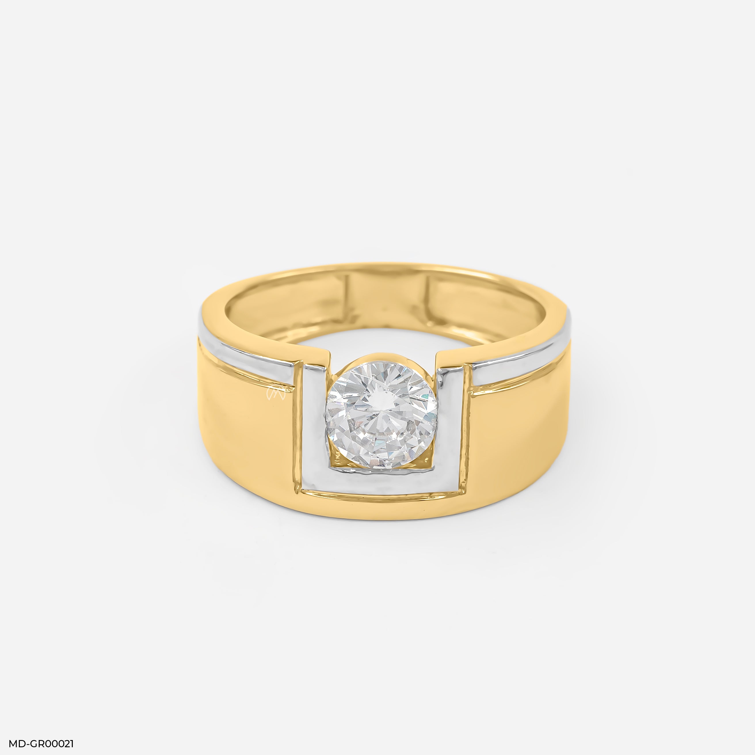 Our Treasure Men's Diamond Ring 9K Yellow Gold