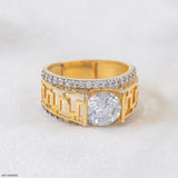Classic Solitaire Men's Diamond Ring 14K Yellow Gold