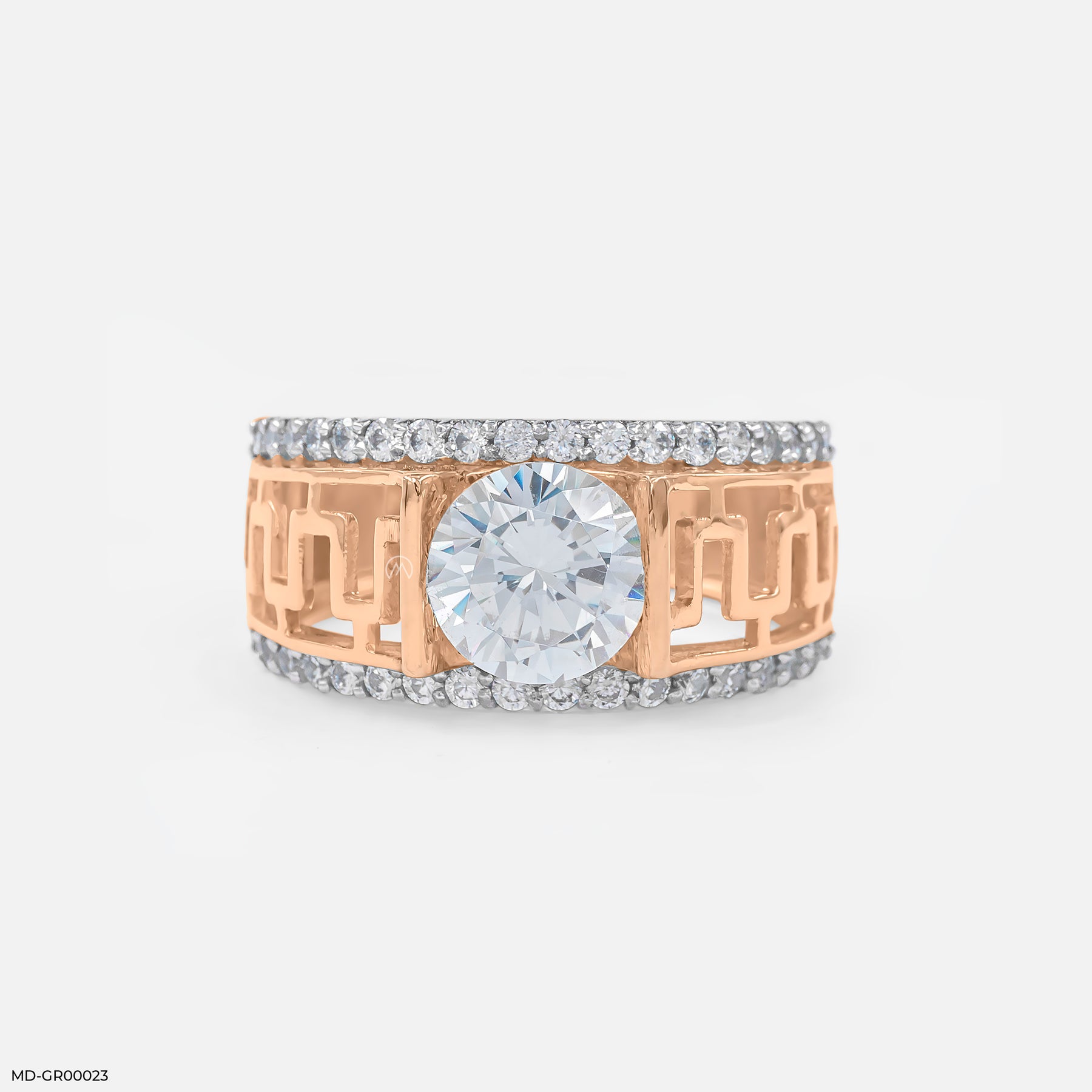 2 Carat Classic Solitaire Men's Ring Platinum 950